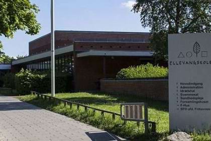 Ellevangskolen set udefra